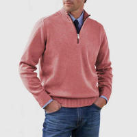 Suéteres de punto de gran tamaño para hombre, suéteres de lana con cremallera, suéteres cálidos de fondo, Otoño e Invierno - details 8