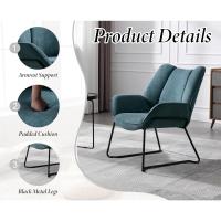 Sofá de Salón Moderno de Lino Estilo de Descanso con Brazo para Dormitorio - details 38