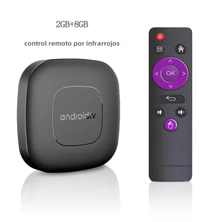 Android 13 Smart Home Theater TV Box Reproductor Multimedia Bluetooth con Asistente Google y Netflix 2G/16G Ram, Wifi 2.4G/5G, Allwinner H313 - 1