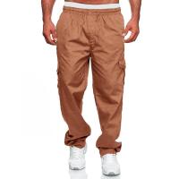 Jerseys rectos con múltiples bolsillos para hombre, pantalones casuales, pantalones Fiess - details 11