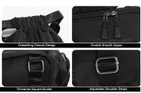 Hombres y mujeres bolsillos laterales dobles mochila deportiva con cordón bolsa de cordón, la escuela, la aptitud, bolsa de cordón, de gran capacidad, ligera, versátil, húmeda y seca, bolsas de baloncesto de fútbol, ​​mochilas de senderismo - details 5
