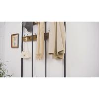 Entrada Recibidor Recibidor Perchero de Industrial con 12 Ganchos Dobles Perchero de Pie para Sala de Estar 100×40×185cm Marrón Rústico - details 6