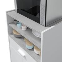 mueble microondas tidy detalle parte superior