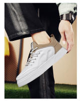 Zapatos De Tablero Versátiles, Zapatos Blancos De Moda Transpirables Para Hombres, Zapatos Deportivos Casuales De Suela Gruesa Que Aumentan - details 10