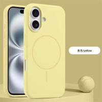 Nuevas fundas protectoras de silicona con carga inalámbrica magnética Magsafe para iPhone 16 15 14 Plus Apple 16 15 14 Pro Max - details 13