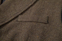 Chaleco de Doble Abotonadura para Hombres en Otoño Traje de Pana Gruesa de Heringbone - details 19