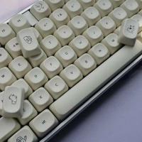 MiFuny-teclas redondas con tema de perro, 129 teclas, sublimación térmica PBT, perfil MOA, teclas para juegos, accesorio para teclados nicales - details 4