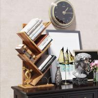 Estantería de árbol, Librería Alta de 6 Niveles Estantería Estrecha de madera con cajones para Sala de Estar, Dormitorio 38×19×112CM Marrón Rústico - details 16