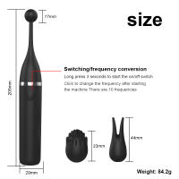 Vibrador de Clítoris Femenino OOEEY Juguete Sexual de Masaje de Masturbación Adecuado para Mujeres y Parejas Productos Adultos Eróticos - details 6