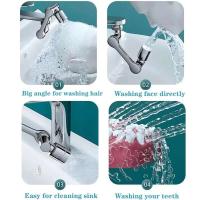 Extensor 1080 °   Grifo de agua giratorio, rociador con boquilla, mezclador de baño Universal, aireador, 2 modos de pulverización, grifo de fregadero de cocina - details 12