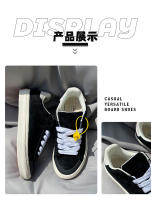 Zapatos de tablero bajos de cuero completo negro puro más zapatos casuales de talla extra grande para hombres y mujeres - details 4