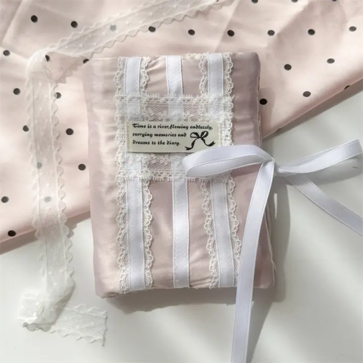 Funda portátil para cuaderno de recortes de hojas sueltas, funda para cuaderno con lazo de encaje, 5 agujeros, funda para folleto de tarjetas, funda para manual INS antiarañazos, regalo - 1