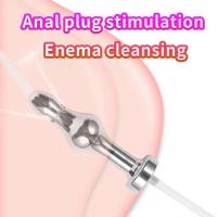 Esclavitud Sexual Irritatio Anal Plug Chastity Cage 2 en 1 estimulan ButtPlug y funda para pene glande masturbación juguetes sexys para hombres - details 3