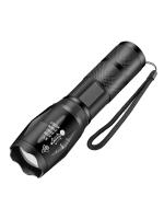 Linterna LED De Alta Potencia Para Camping Torcha Con 5 Modos De Iluminación Aleación De Aluminio Zoomable Impermeable Uso Con 3 Pilas AAA - details 0