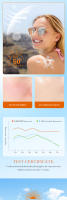 Protector solar facial Pa+++ de efecto múltiple de doble tubo Bloqueador solar Spf 50+ Protector solar para el cuidado de la piel solar - details 6