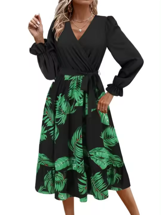 Midi A Line Ds para mujer moda Retro Kpop Xxl traje Casual primavera otoño 2025 en venta - 1