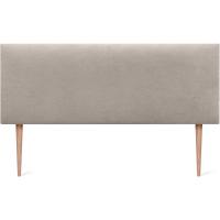 Liso Patas cabeceros Cabezal tapizado Cama Lujo (150x105cm Patas (Camas 150/160), Tela Beige) - details 0