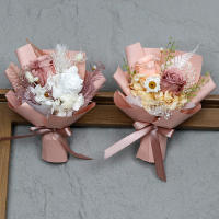 Día de San Valentín Día de la Madre rosas reales con caja de regalo Mini ramo de flores eternas - details 2