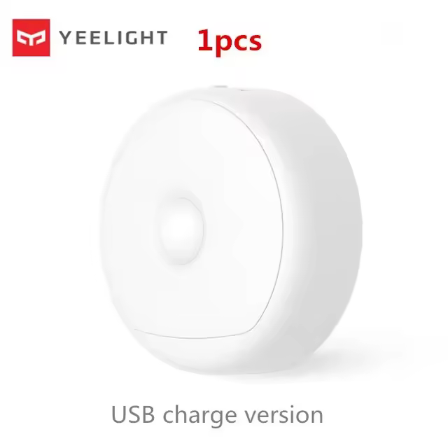 (Rechargeable por USB) Yeelight Sensor de movimiento Luz nocturna Luz de pasillo Luz nocturna Control remoto por infrarrojos magnético Luz del sensor de movimiento del cuerpo 2700K - 1