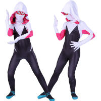 Traje ajustado de Gwen Spider-Man y Miles, para adultos y niños, disfraz de héroe para Halloween/Cosplay - details 4