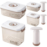 Caja De Almacenamiento De Alimentos Con Placa De Drenaje Removible Contenedor Fresco Airtight Organizador De Nevera Para Frutas Vegetales Pan Snacks - details 1