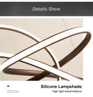TOMAXIN-lámpara colgante LED para comedor, luz curva de 60CM, Simple, para sala de estar - details 12