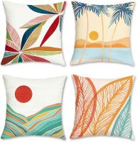 Juego de 4 Fundas de Almohada Geométricas 45x45cm Ideal para Sofá, Cama, Coche Lavable en Máquina - details 0