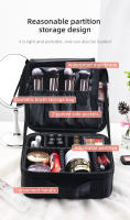 Bolso De Maquillaje Organizador Portátil Para Artistas Con Divisores Ajustables Estuche De Cosméticos De Nylon Estilo Casual - details 6