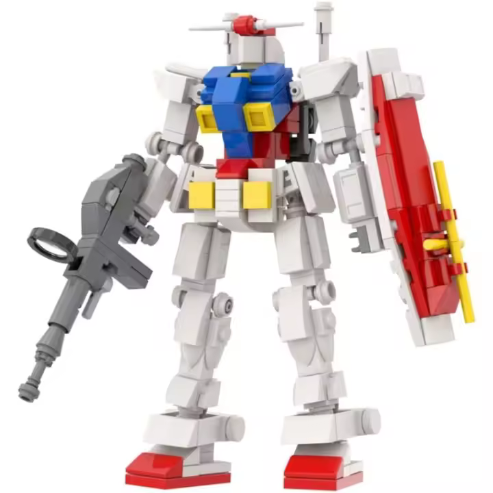Mecha Warrior-RX-78-2 de bloques de construcción para niños, juguetes creativos, modelo de personaje de Anime, gran juguete - 1