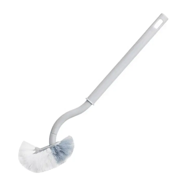Escobilla de baño con cerdas suaves, cepillo de limpieza montado en la pared, cepillo de WC, limpieza profunda, mango compacto - 1
