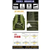 Mochila táctica de gran capacidad para acampar, viajar, de tela Oxford, para exteriores, con camuflaje militar, para montañismo - details 3