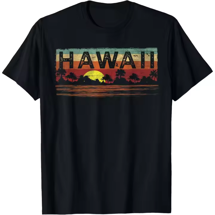 Camiseta Vintage Tropical Hawaii, camiseta hawaiana, camiseta para hombre - 1