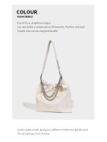 Nuevo bolso de mano, bolso de hombro de alta gama a la moda, bolso de mujer de gran capacidad con cadena de estilo locomotora. - details 9