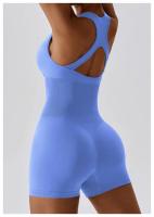 Traje de Yoga para Mujer de Un Pieza Sin Costuras Elástico Alto Integrado con Encanto Espalda Ajustado Set de Traje de Sports Material de Nylon - details 16