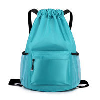 Mochila Deportiva Impermeable con Cordón Bolsa de Gimnasio con Bolsillo de Cierre para Hombres y Mujeres - details 4