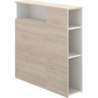 Cabecero con estantes para cama de 90 - BLANCO - 96 x 23,4 x 99 - details 4