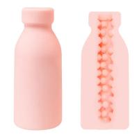 Masturbador masculino de bolsillo con forma de botella de leche juguete sexual para adultos masturbación masculina de placer - details 4