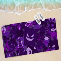 1pc P--Gengar Grande Microfibra Secado rápido Niños Manta de playa Suave Unisex Camping Toalla de piscina - details 13