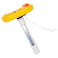 Accesorios para piscina Termómetro para piscina Termómetro flotante multifuncional de estilo de dibujos animados para spa amarillo - details 1