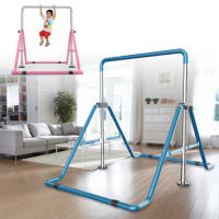 Barra de gimnasia ajustable para niños pequeños, entrenamiento, gimnasio en casa, barras horizontales altas - details 0