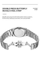 Reloj de Cuarzo MAYZHISU para Hombres Acero Inoxidable, Resistente al Agua, Calendario Doble, Estilo de Ocio y Negocios - details 7