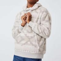 Capuche de lujo de gran tamaño, grueso, unisex, de algodón, de alta calidad, para hombre, 600gsm, suave y peludo, Sherpa, sudadera con capucha - details 4