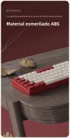 Heijue AK680 teclado mecánico juego teclado intercambiable en caliente con cable eje de té inalámbrico de doble modo eje rojo 68 teclas - details 7