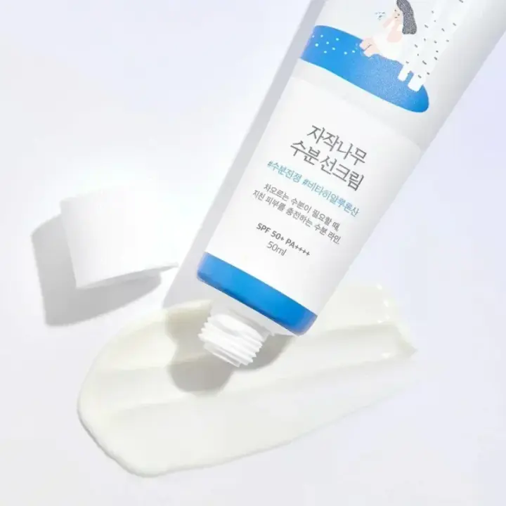Protector solar hidratante de jugo de abedul coreano SPF50+ PA+++ fuerte protección UV crema solar facial de esencia húmeda 50ML - 1
