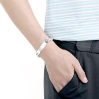 Andara-pulsera de plata de ley para hombre, brazalete lateral, regalos de joyería - details 1