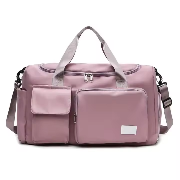 Bolsa de fitness, bolsa grande con compartimento para zapatos y compartimento húmedo, bolso de fitness impermeable para ejercicio, bolsa de viaje de gran capacidad con múltiples bolsillos, diseño duradero impermeable, separación de ropa seca y húmeda - 1