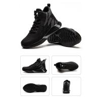 Zapatos de seguridad para hombre, zapatillas de trabajo a prueba de pinchazos, zapatos de trabajo ligeros, botas de seguridad antigolpes con punta de acero, zapatos indestructibles - details 12