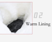 Botas de nieve para mujer, botines cálidos de felpa para exteriores, impermeables, antideslizantes, Zapatillas altas de Trekking, de algodón, Invierno - details 7