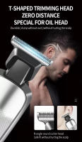 Kemei-cortadora de pelo inalámbrica para hombre, máquina eléctrica profesional para cortar el pelo, afeitado de barba, Kit de estilismo - details 3