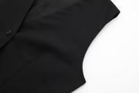 TRAFZA-Chaleco informal de lino y algodón para mujer, prenda de vestir con cuello en V, elegante, sin mangas, para verano - details 8